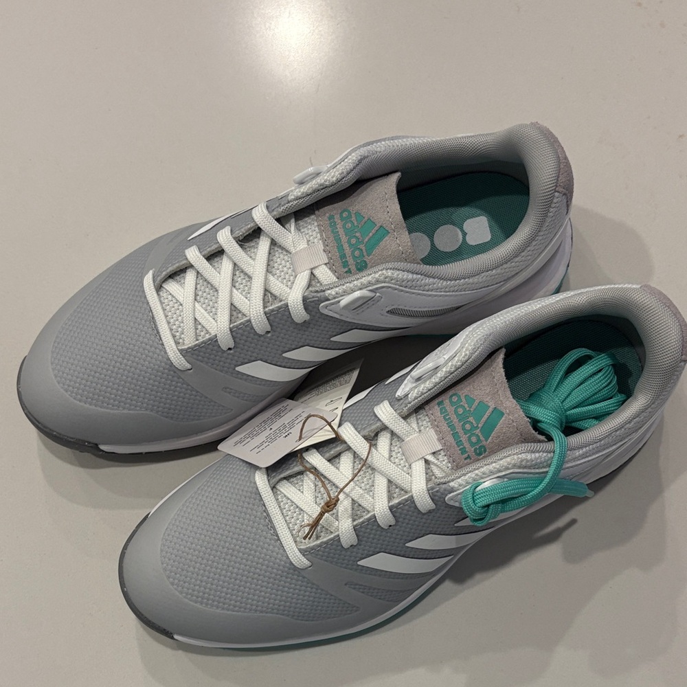 Adidas Gray and Turquoise Golf Shoes (Women’s) - Picture 2 of 6